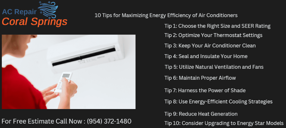10 Tips for Maximizing Energy Efficiency of Air Conditioners